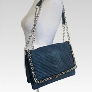 Mossimo Supply Co. Blue Chevron Shoulder Bag BRAND NEW